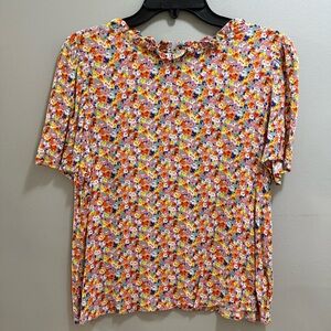 Vibrant Floral Women's Blouse